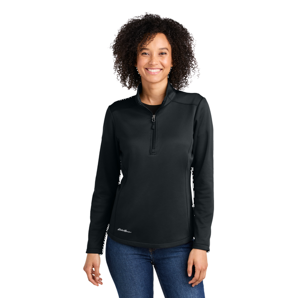 Eddie Bauer® Smooth Mid Layer Recycled Poly Fleece Ladies' 1/2 Zip