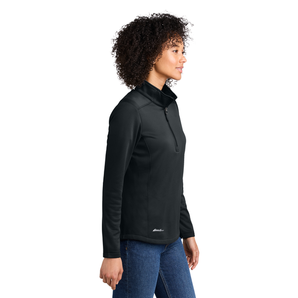 Eddie Bauer® Smooth Mid Layer Recycled Poly Fleece Ladies' 1/2 Zip