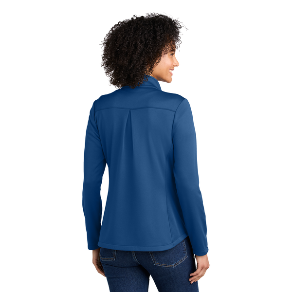 Eddie Bauer® Smooth Mid Layer Recycled Poly Fleece Ladies' 1/2 Zip