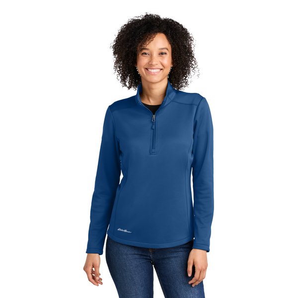 Eddie Bauer® Smooth Mid Layer Recycled Poly Fleece Ladies' 1/2 Zip