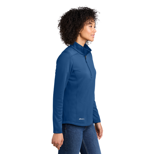 Eddie Bauer® Smooth Mid Layer Recycled Poly Fleece Ladies' 1/2 Zip