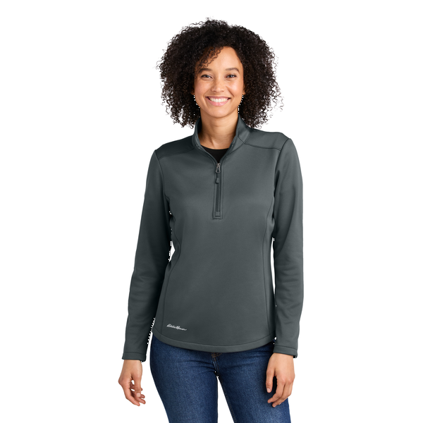 Eddie Bauer® Smooth Mid Layer Recycled Poly Fleece Ladies' 1/2 Zip