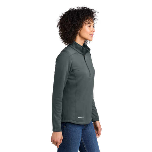 Eddie Bauer® Smooth Mid Layer Recycled Poly Fleece Ladies' 1/2 Zip