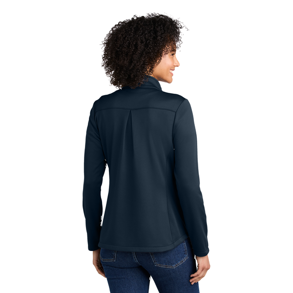 Eddie Bauer® Smooth Mid Layer Recycled Poly Fleece Ladies' 1/2 Zip