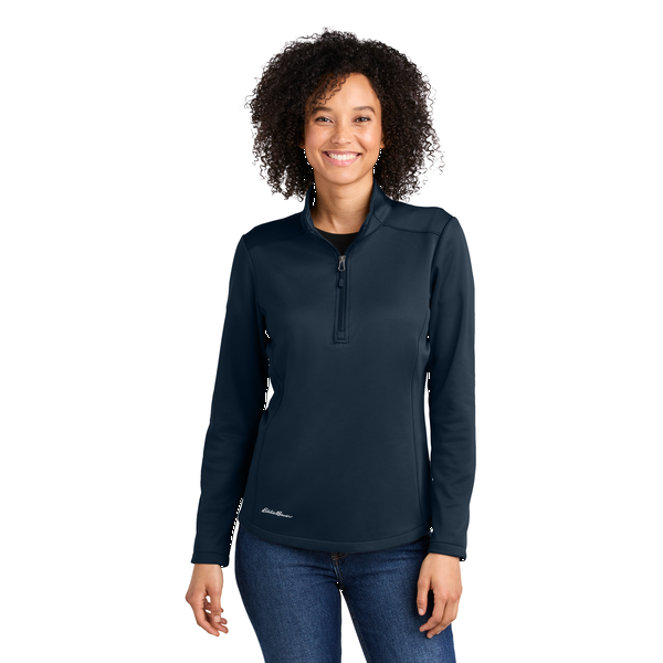Eddie Bauer® Smooth Mid Layer Recycled Poly Fleece Ladies' 1/2 Zip