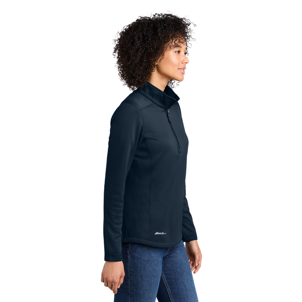 Eddie Bauer® Smooth Mid Layer Recycled Poly Fleece Ladies' 1/2 Zip