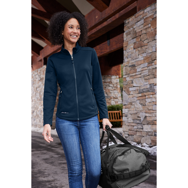 Eddie Bauer® Smooth Mid Layer Recycled Poly Fleece Ladies' Full Zip