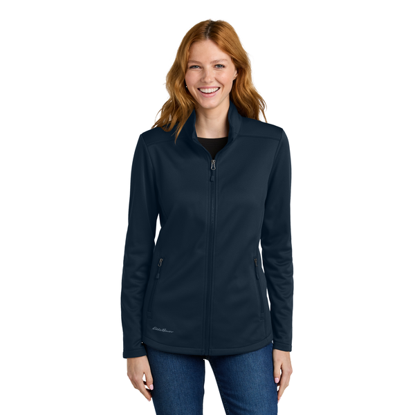 Eddie Bauer® Smooth Mid Layer Recycled Poly Fleece Ladies' Full Zip