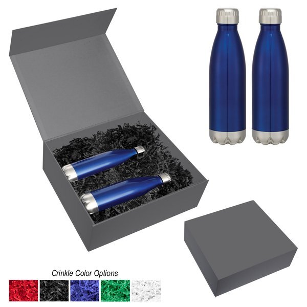 Swiggy Stainless Steel Bottle Gift Set, 16 oz.