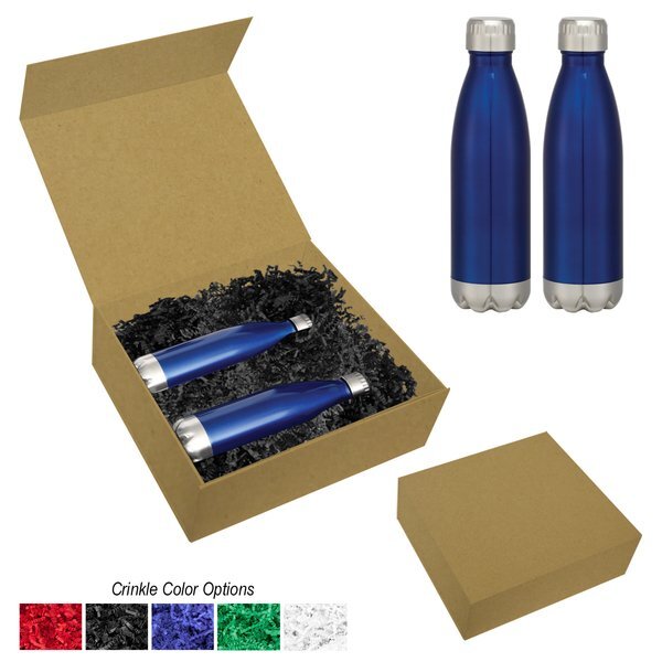 Swiggy Stainless Steel Bottle Gift Set, 16 oz.