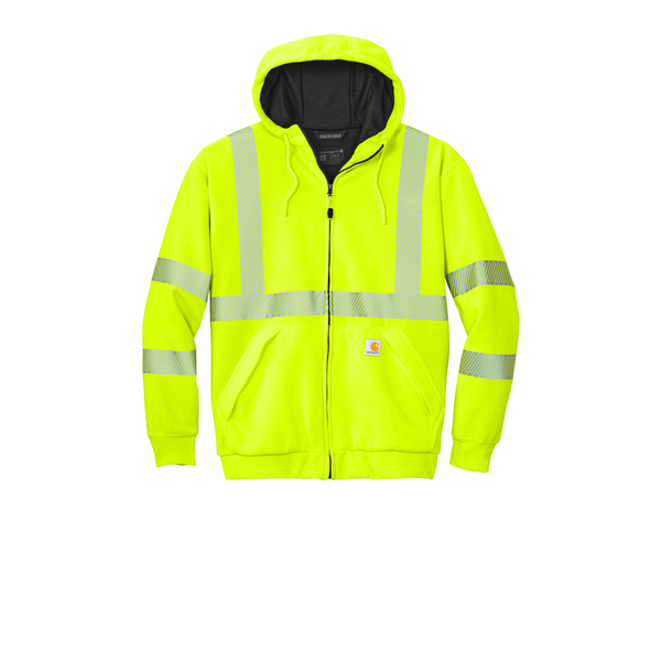 Carhartt® ANSI 107 Class 3 Lined Polyester Men's Full-Zip Sweatshirt