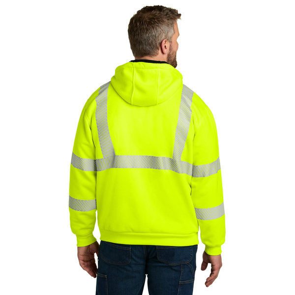 Carhartt® ANSI 107 Class 3 Lined Polyester Men's Full-Zip Sweatshirt