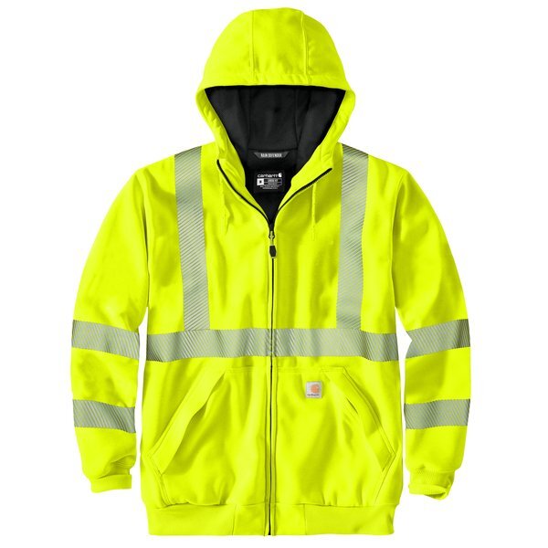 Carhartt® ANSI 107 Class 3 Lined Polyester Men's Full-Zip Sweatshirt