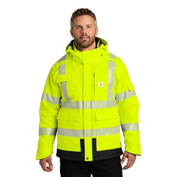 Carhartt® ANSI 107 Class 3 Waterproof Heavyweight Polyester Men's Insulated Jacket