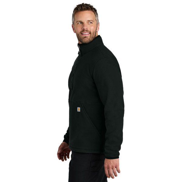 Carhartt® Textured 1/2 Zip Polyester Fleece Men's Jacket