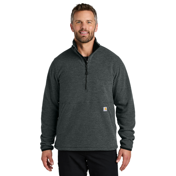 Carhartt® Textured 1/2 Zip Polyester Fleece Men's Jacket