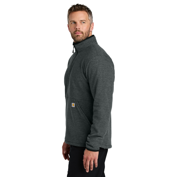 Carhartt® Textured 1/2 Zip Polyester Fleece Men's Jacket