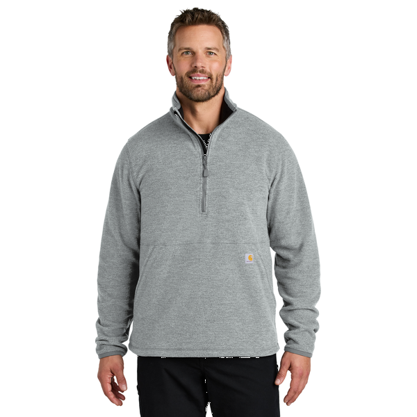 Carhartt® Textured 1/2 Zip Polyester Fleece Men's Jacket