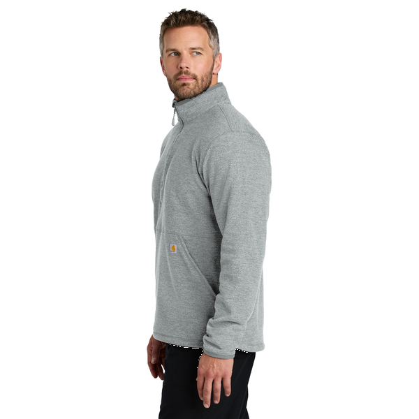 Carhartt® Textured 1/2 Zip Polyester Fleece Men's Jacket