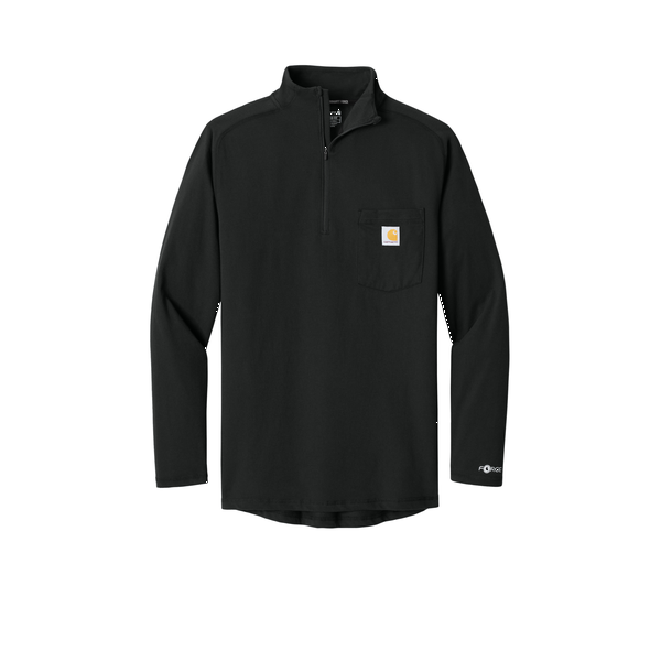 Carhartt® Force® Cotton/Poly Long Sleeve Men's 1/4 Zip T-Shirt