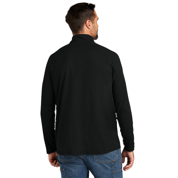 Carhartt® Force® Cotton/Poly Long Sleeve Men's 1/4 Zip T-Shirt