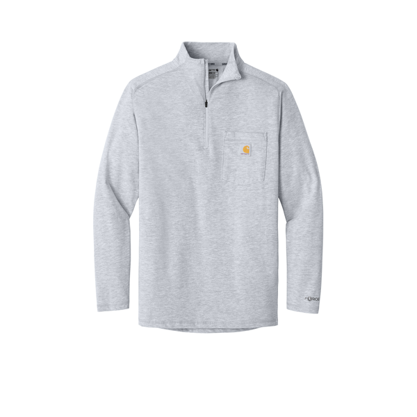 Carhartt® Force® Cotton/Poly Long Sleeve Men's 1/4 Zip T-Shirt