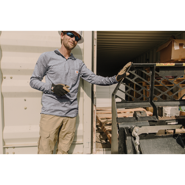 Carhartt® Force® Cotton/Poly Long Sleeve Men's 1/4 Zip T-Shirt