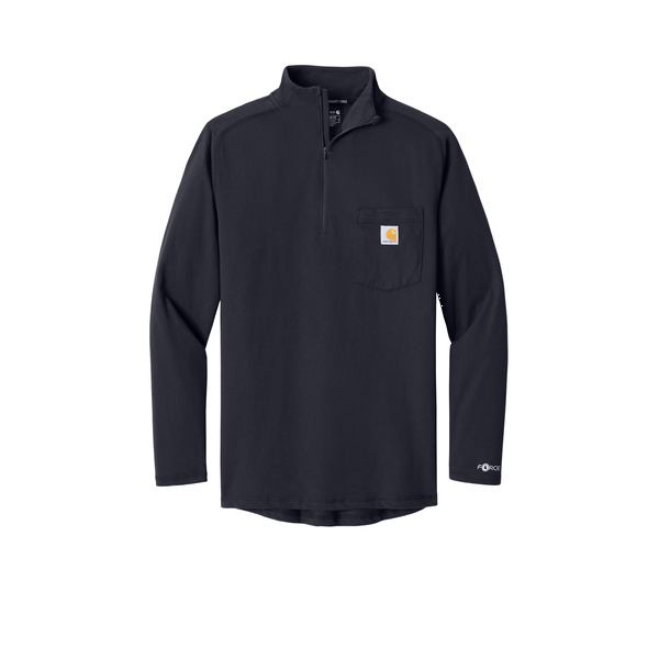 Carhartt® Force® Cotton/Poly Long Sleeve Men's 1/4 Zip T-Shirt