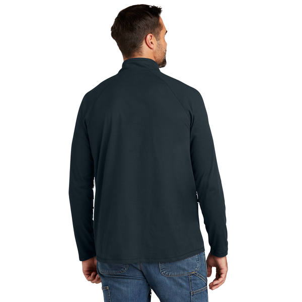Carhartt® Force® Cotton/Poly Long Sleeve Men's 1/4 Zip T-Shirt