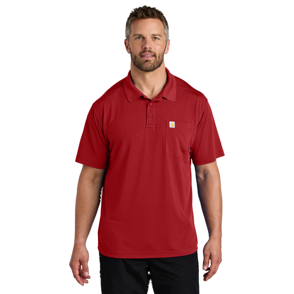 Carhartt® Force® Polyester Snag Resistant Men's Pocket Polo