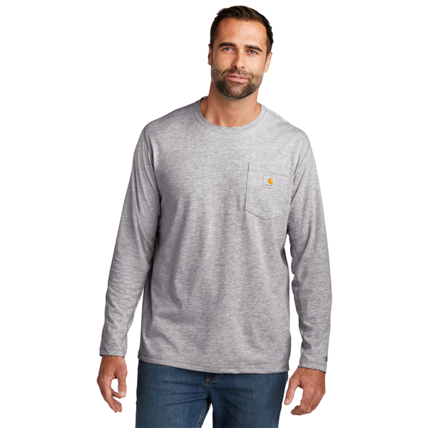 Carhartt® Force® Long Sleeve Cotton Poly Men's Pocket T-Shirt