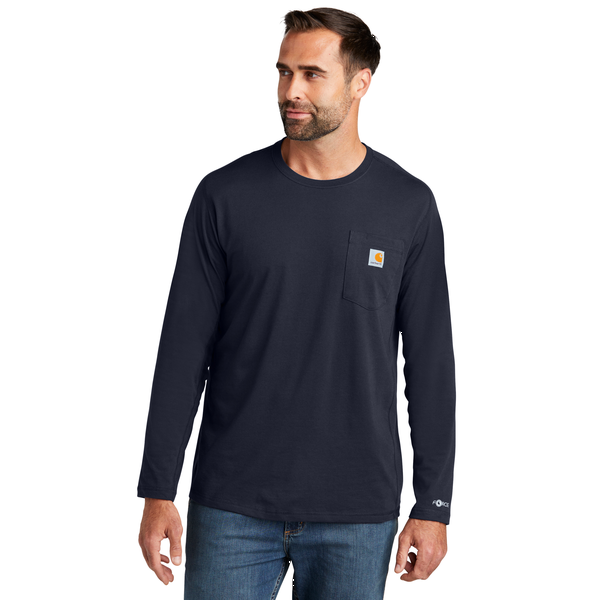 Carhartt® Force® Long Sleeve Cotton Poly Men's Pocket T-Shirt