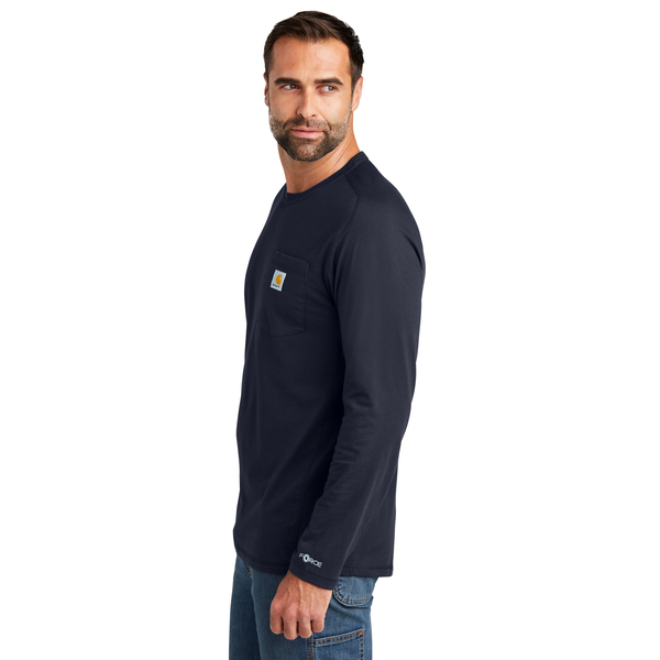 Carhartt® Force® Long Sleeve Cotton Poly Men's Pocket T-Shirt
