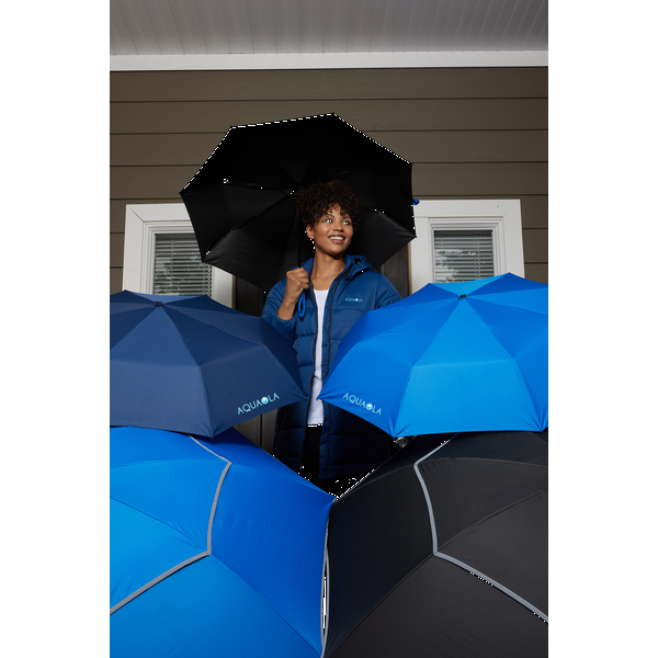 Reflective Trim rPET Umbrella, 48" Arc