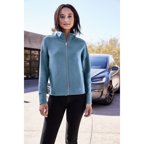OGIO® Transcend Tri-Blend Ladies' Full Zip