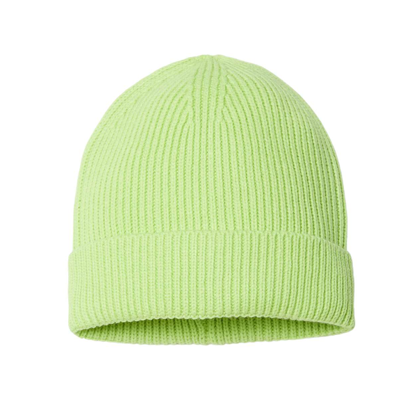 Atlantis® Sustainable Fine Rib Recycled Poly/Acrylic Cuffed Beanie