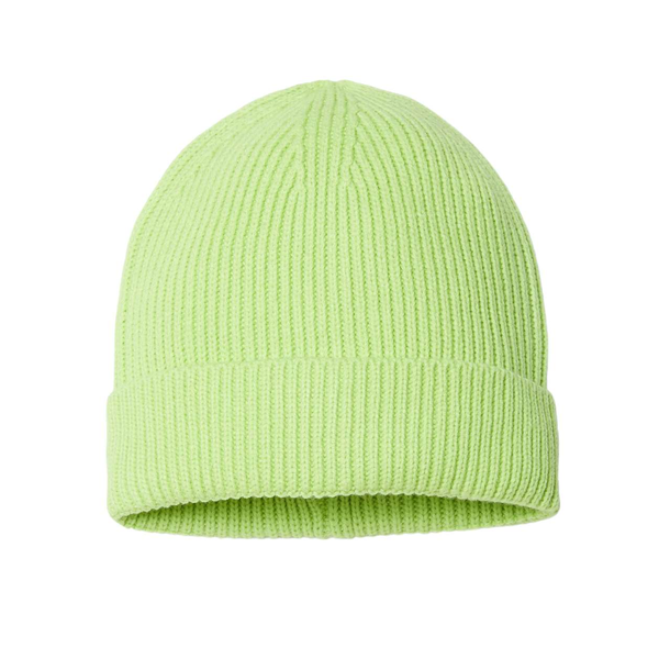Atlantis® Sustainable Fine Rib Recycled Poly/Acrylic Cuffed Beanie