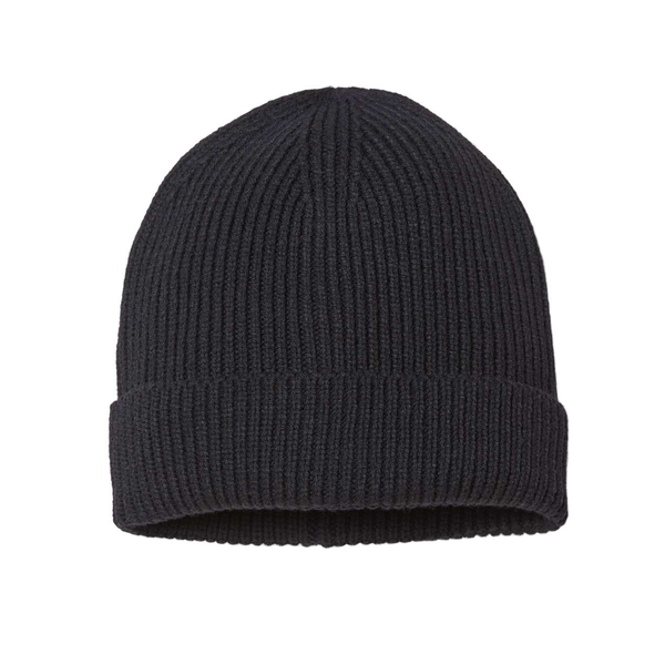 Atlantis® Sustainable Fine Rib Recycled Poly/Acrylic Cuffed Beanie