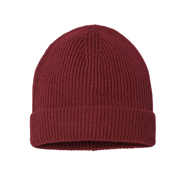 Atlantis® Sustainable Fine Rib Recycled Poly/Acrylic Cuffed Beanie