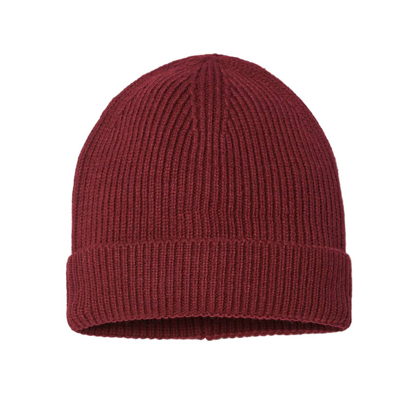 Atlantis® Sustainable Fine Rib Recycled Poly/Acrylic Cuffed Beanie