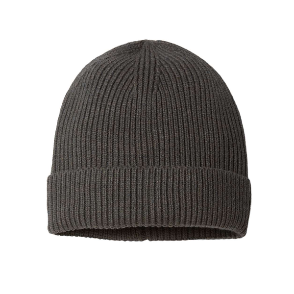 Atlantis® Sustainable Fine Rib Recycled Poly/Acrylic Cuffed Beanie