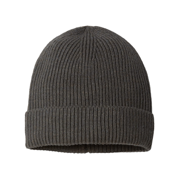 Atlantis® Sustainable Fine Rib Recycled Poly/Acrylic Cuffed Beanie