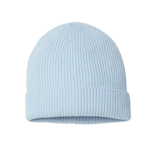 Atlantis® Sustainable Fine Rib Recycled Poly/Acrylic Cuffed Beanie