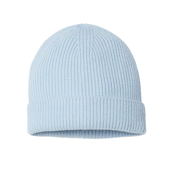 Atlantis® Sustainable Fine Rib Recycled Poly/Acrylic Cuffed Beanie