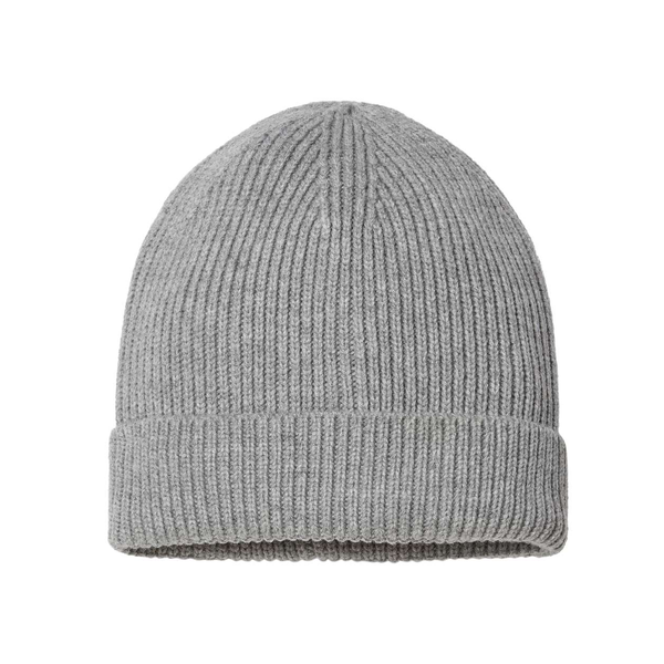 Atlantis® Sustainable Fine Rib Recycled Poly/Acrylic Cuffed Beanie