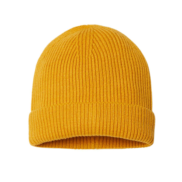 Atlantis® Sustainable Fine Rib Recycled Poly/Acrylic Cuffed Beanie