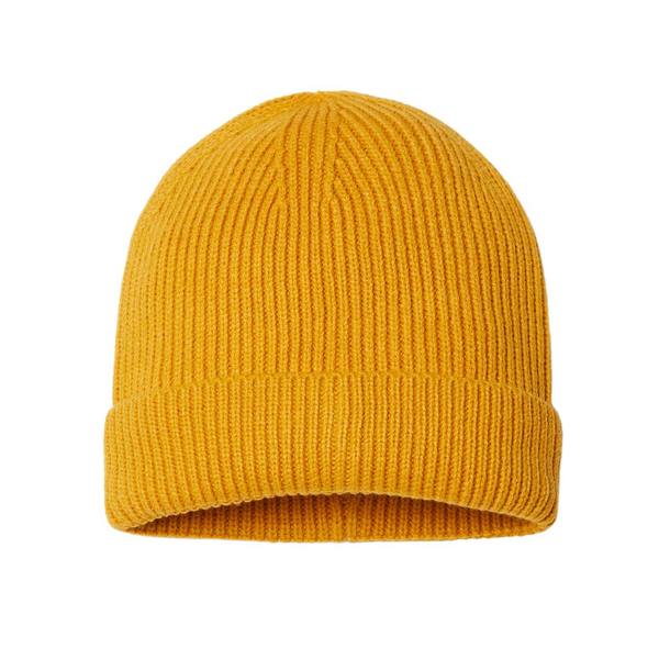 Atlantis® Sustainable Fine Rib Recycled Poly/Acrylic Cuffed Beanie