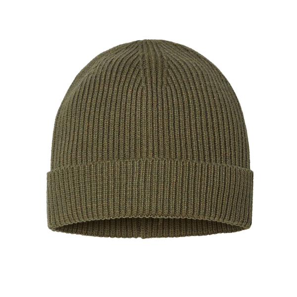 Atlantis® Sustainable Fine Rib Recycled Poly/Acrylic Cuffed Beanie