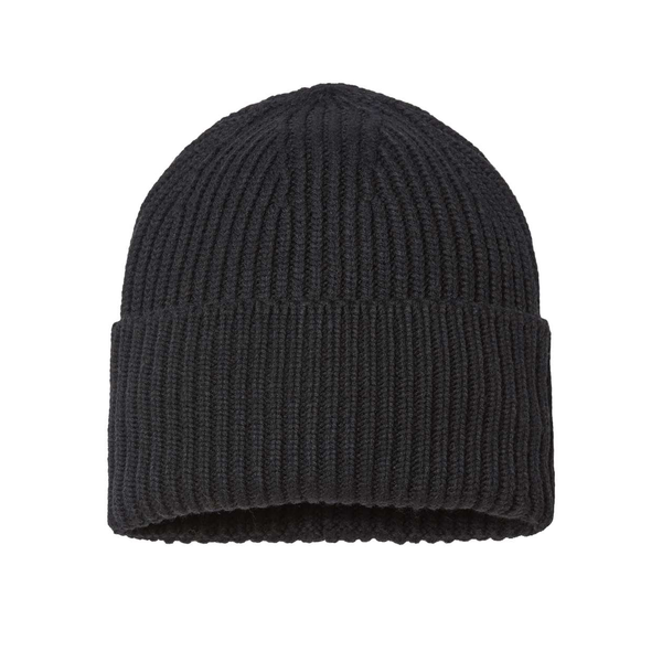 Atlantis® Sustainable Chunky Rib Poly/Acrylic Cuffed Beanie