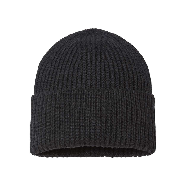 Atlantis® Sustainable Chunky Rib Poly/Acrylic Cuffed Beanie